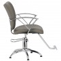 Fotel fryzjerski Elis szary hydrauliczny obrotowy podnóżek do salonu fryzjerskiego krzesło fryzjerskie Outlet - 3